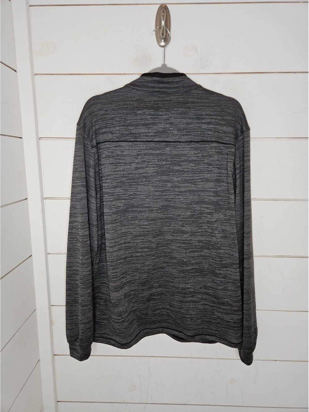 Pebble Beach Dry-Luxe Performance Large Black Grey 1/4 Zip Golf Pullover - Picture 2 of 4